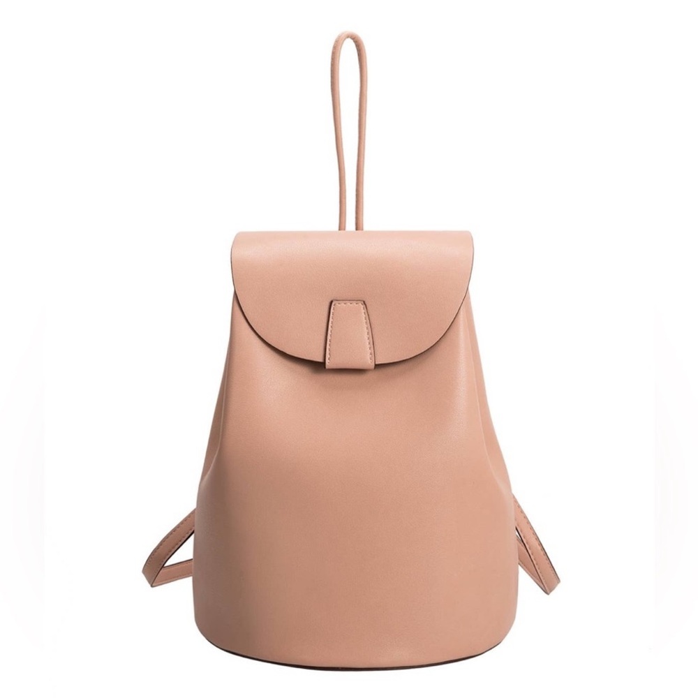 NWT Melie Bianco Aubrey Vegan Leather Large Backpack in Mocha